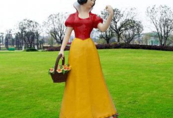 白雪公主雕塑廠家，卡通動漫人物雕塑，幼兒園雕塑小品