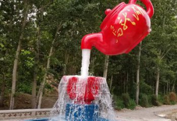 大型水壺雕塑 門口創意雕塑 售樓處小品