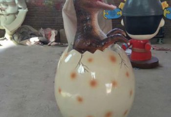 店門口恐龍蛋雕塑 創(chuàng)意動(dòng)漫雕塑 仿真擺件