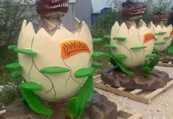 商業(yè)街恐龍蛋雕塑 售樓處學(xué)校雕塑 動(dòng)漫擺件