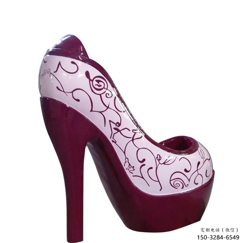 創(chuàng)意高跟鞋雕塑 步行街店門口雕塑 影視劇小品