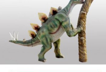 彩繪玻璃鋼恐龍雕塑 仿真景觀雕塑 步行街?jǐn)[件