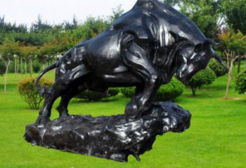 店門口玻璃鋼開荒牛雕塑 創(chuàng)意景觀雕塑 仿真擺件