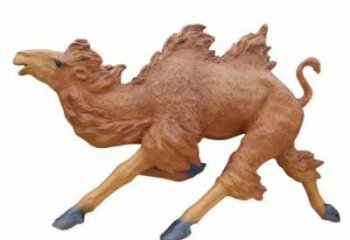 玻璃鋼駱駝雕塑廠家 風(fēng)景區(qū)彩繪雕塑 抽象擺件
