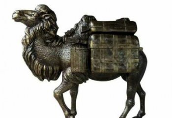 風(fēng)景區(qū)玻璃鋼駱駝雕塑廠家 售樓處廣場雕塑 仿古擺件