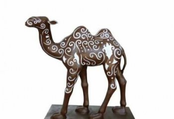 廣場玻璃鋼駱駝雕塑廠家 公園仿真雕塑 抽象擺件