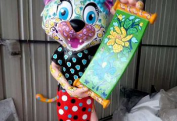庭院老虎雕塑 城市動物雕塑 卡通小品