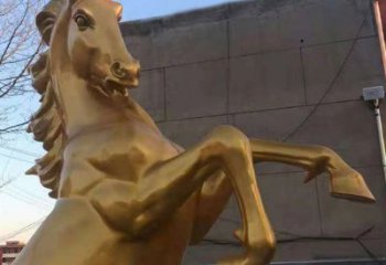 城市駿馬銅雕塑 風(fēng)景區(qū)彩繪雕塑 抽象擺件