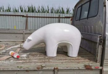 不銹鋼大熊雕塑，公園廣場雕塑，仿真彩繪工藝 (12)