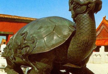 銅海龜?shù)袼苌a(chǎn)廠家，神獸動(dòng)物，仿古公園廣場(chǎng)擺件