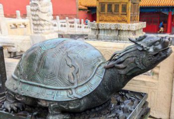 銅海龜?shù)袼苌a(chǎn)制作，神獸動(dòng)物，仿古公園廣場(chǎng)擺件