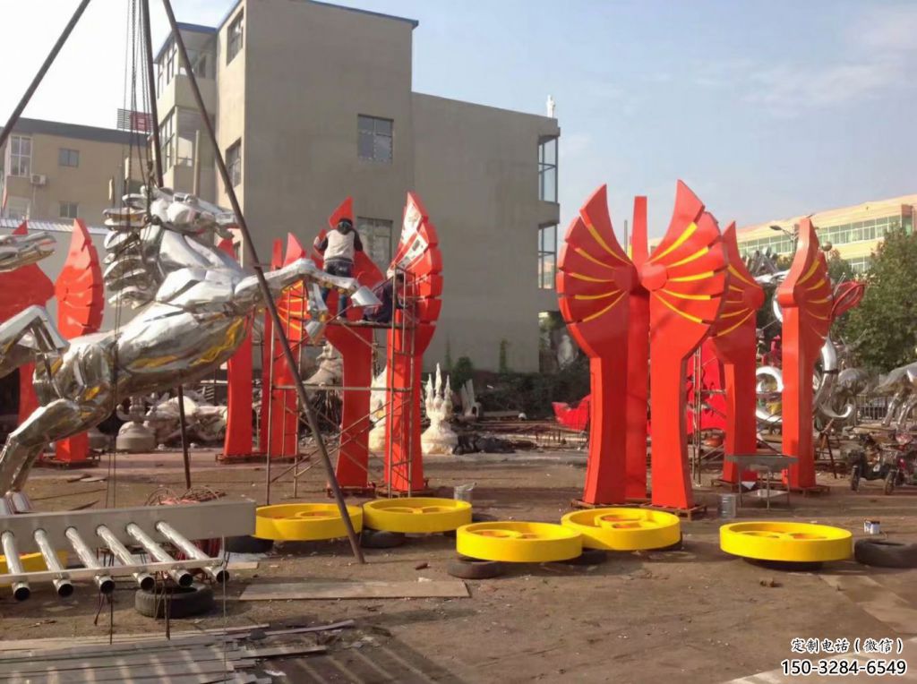 預定奔馬雕塑，城市建筑，公園廣場動物雕塑