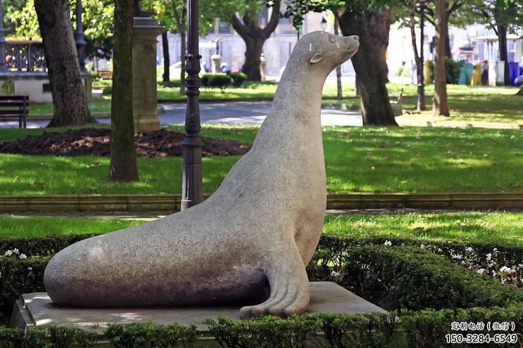 風景區海豹雕塑 售樓處廣場雕塑 仿古擺件