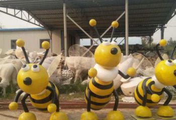 公園蜜蜂雕塑 酒店門(mén)口雕塑 彩繪擺件