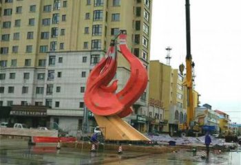 廣場鳥類雕塑，動物擺件，仿古工藝