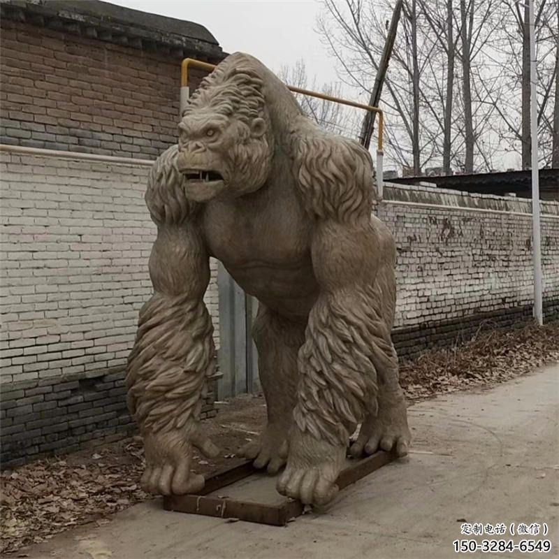 幼兒園猩猩雕塑，動物主題，仿古工藝