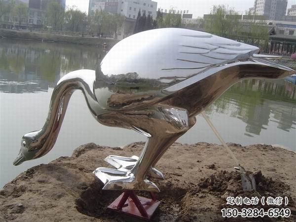 醫院白鷺雕塑，仿古動漫雕塑，仿古擺件