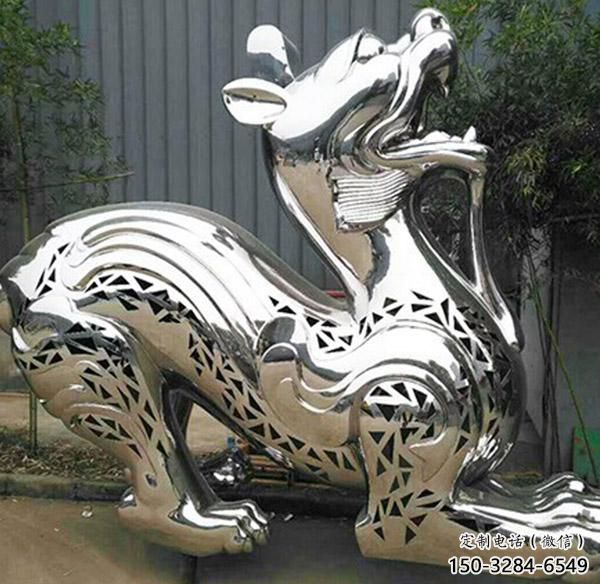 冷飲店貔貅雕塑，鍍銅海洋雕塑，鏡面工藝