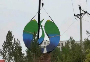 農村白鷺雕塑，鏤空海洋雕塑，抽象效果