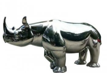 房地產犀牛雕塑，仿古動漫雕塑，噴砂制造