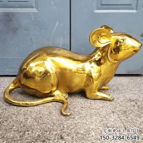 房地產老鼠雕塑，仿古動漫雕塑，噴砂制造