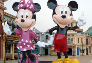 售樓部老鼠雕塑，噴砂發光雕塑，彩繪題材