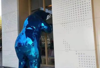 海洋館狗熊雕塑，鍍銅海洋雕塑，鍍銅工藝