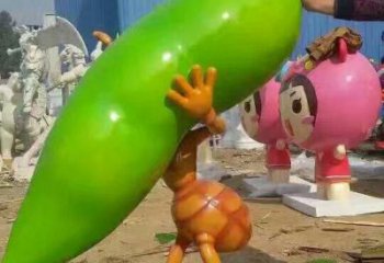 房地產(chǎn)蟲子雕塑，仿古動漫雕塑，噴砂制造