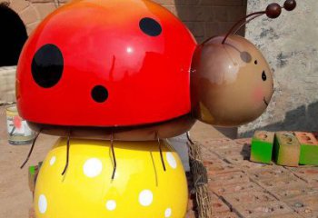 庭院蟲子雕塑，鍍金歐式雕塑，網格形式