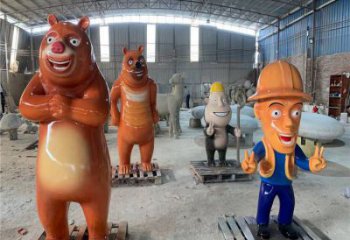 維尼熊雕塑，仿古動漫雕塑，仿古擺件