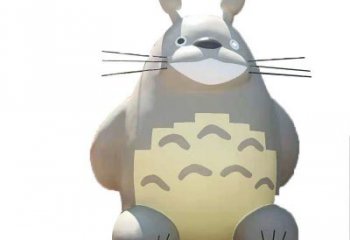 冷飲店龍貓雕塑，鍍銅海洋雕塑，鏡面工藝