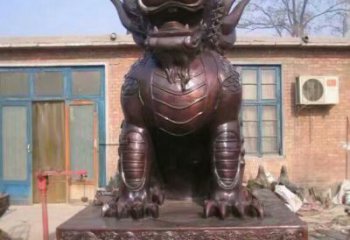 海洋館麒麟雕塑，鍍銅海洋雕塑，鍍銅工藝