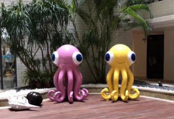 海洋館烏賊雕塑，鍍銅海洋雕塑，鍍銅工藝