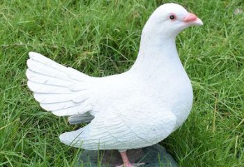 園林鴿子雕塑，噴漆運動雕塑，彩繪形式