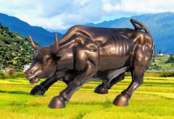 仿真華爾街牛雕塑 酒店公園雕塑 風(fēng)景區(qū)擺件