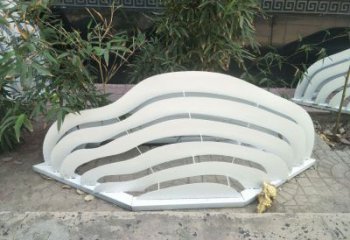 小區景觀雕塑，拉絲假山雕塑，抽象效果