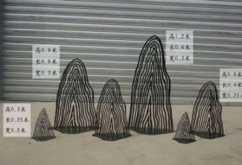 售樓部假山雕塑，噴砂發(fā)光雕塑，烤漆題材