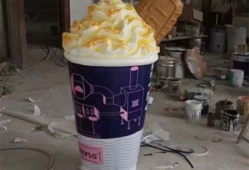 街道冰淇淋雕塑，鑄銅農耕雕塑，古銅效果