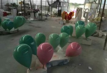 步行街氣球雕塑，鍛造景觀雕塑，烤漆方式