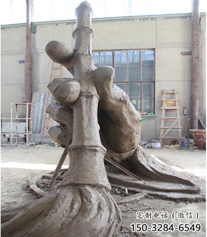 景區(qū)毛筆雕塑，鍍金歐式雕塑，鐵藝材質(zhì)