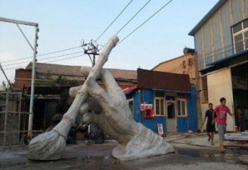 農(nóng)村毛筆雕塑，鏤空景觀雕塑，抽象效果