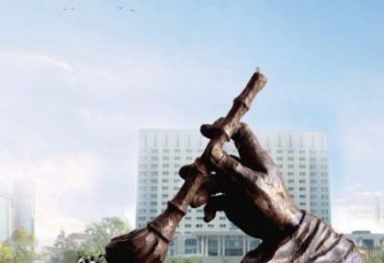 酒店毛筆雕塑，鍍金歐式雕塑，仿古擺件