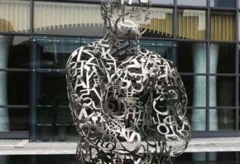 景觀字母人物 雕塑，鍍銅景觀雕塑，鍍銅工藝