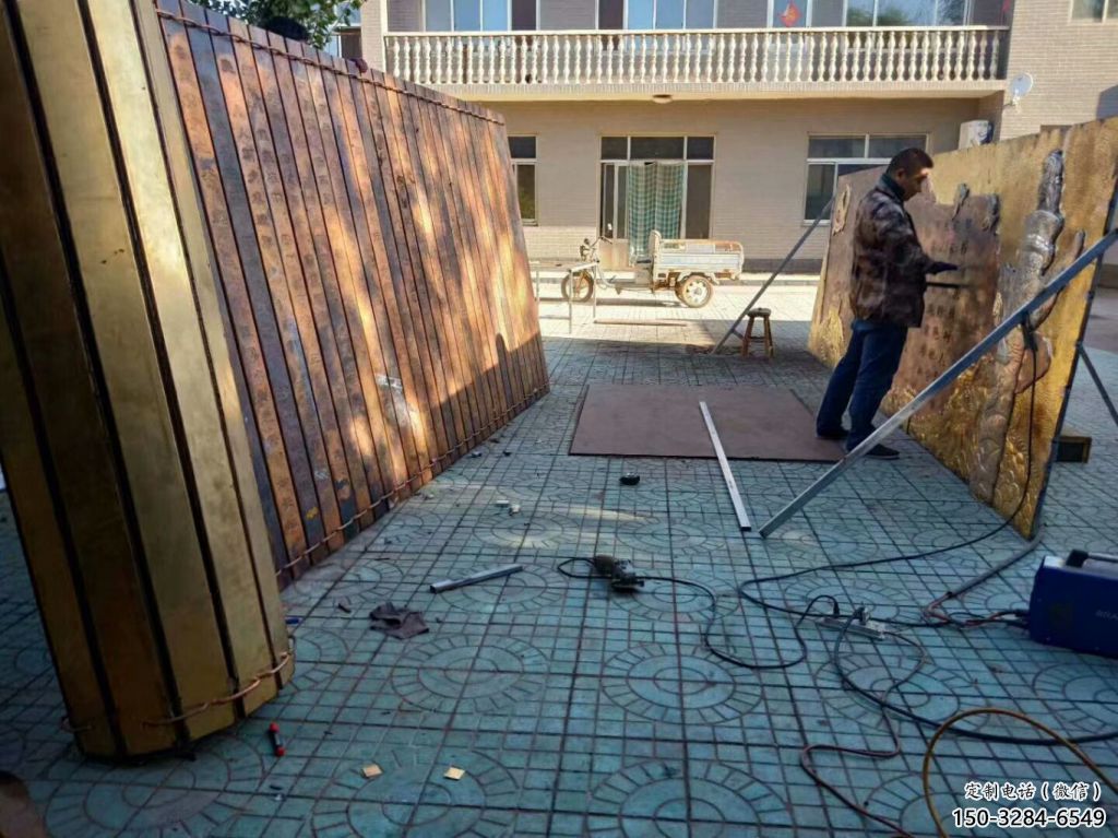 售樓部書卷雕塑，噴砂發光雕塑，烤漆題材