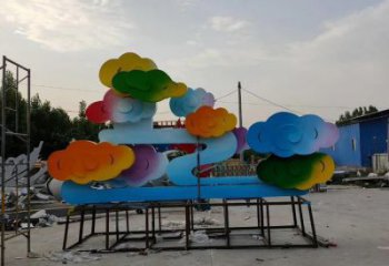 房地產(chǎn)云朵雕塑，仿古景觀雕塑，噴砂制造