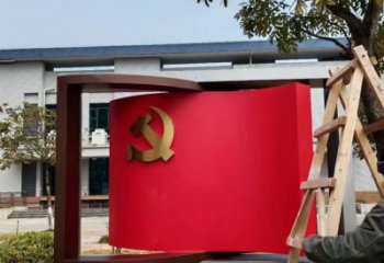 公園書卷雕塑，噴砂發(fā)光雕塑，鍛造工藝