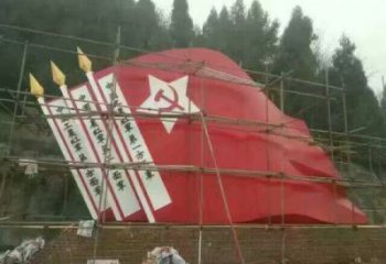 房地產黨徽雕塑，革命黨建雕塑，烤漆制造