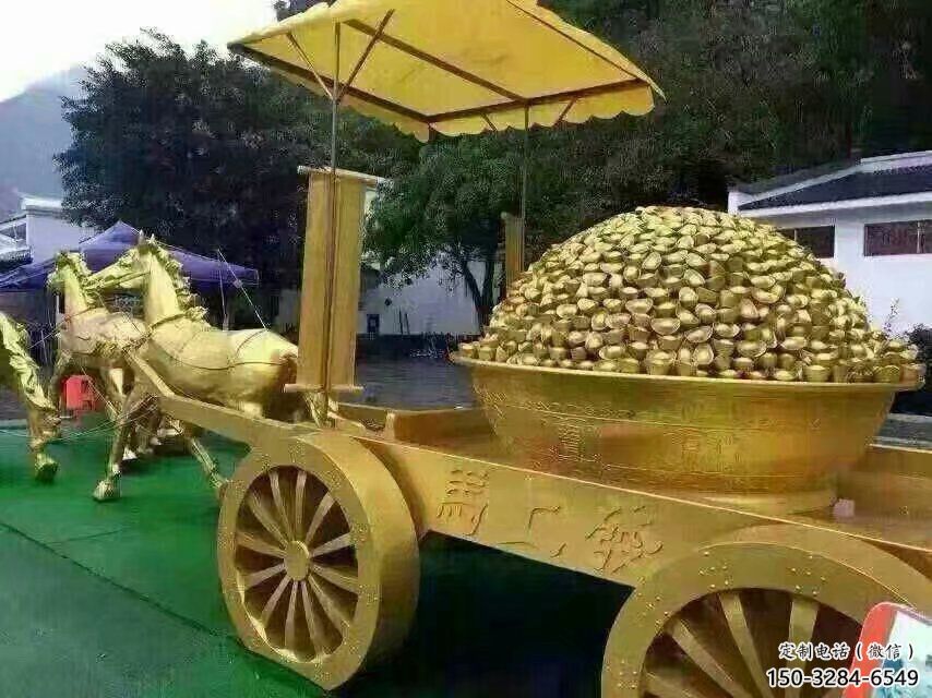 店門口馬車雕塑 創(chuàng)意景觀雕塑 民俗擺件