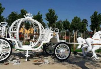 廣場馬車雕塑 公園民俗雕塑 抽象擺件