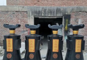 幼兒園酒瓶雕塑，鐵藝文化雕塑，鑄造制作